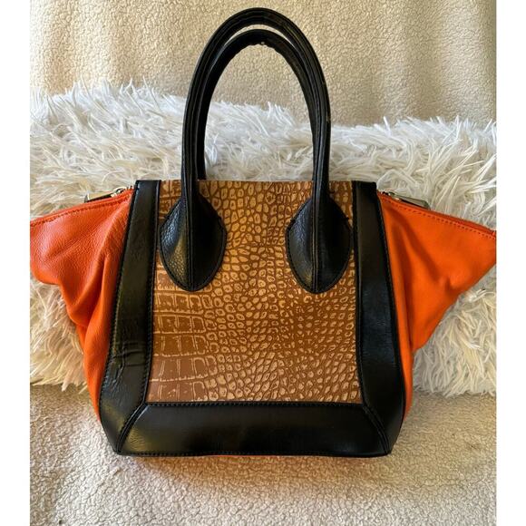 Pour La Victoire 100% leather “Maison Croco” med tote. - Picture 6 of 15